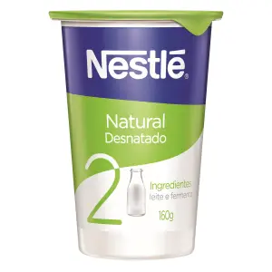 Iogurte Nestle 160G Natural Desnatado