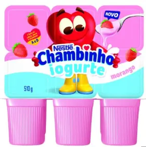 Iogurte Polpa Nestle Chambinho Morango 510G