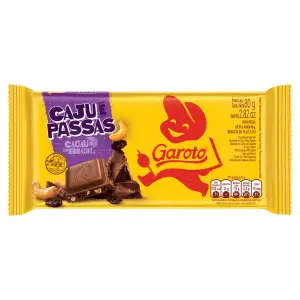 Choc Garoto 80G Caju & Passas