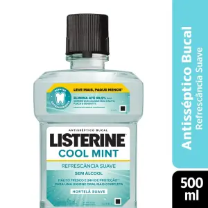 Antis Bucal Listerine 500Ml Zero Menta Suave
