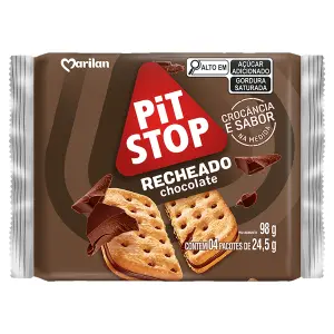 Bisc Marilan Pit Stop Rech Choc 98G