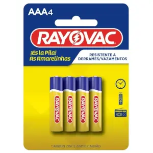 Pilha Rayovac Amar Aaa Pal 4Un