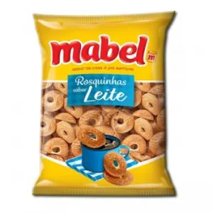 Bisc Mabel Rosca 600G Leite