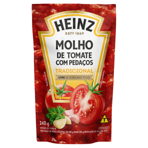 Molho Tom Heinz 240G Tradicional Sache 240G