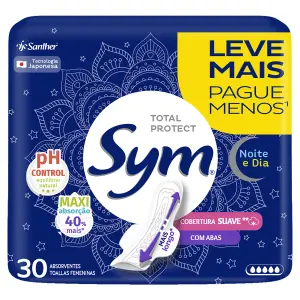 Abs Sym Noturno Suave C/Abas - 30Unid