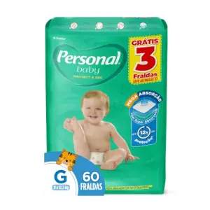 Fralda Personal Baby Hiper Protect e Sec - g C/60