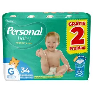 Fralda Personal Mega g - 34 Unid