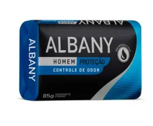 Sabonete Albany Homem Controle de Odor Azul 80G